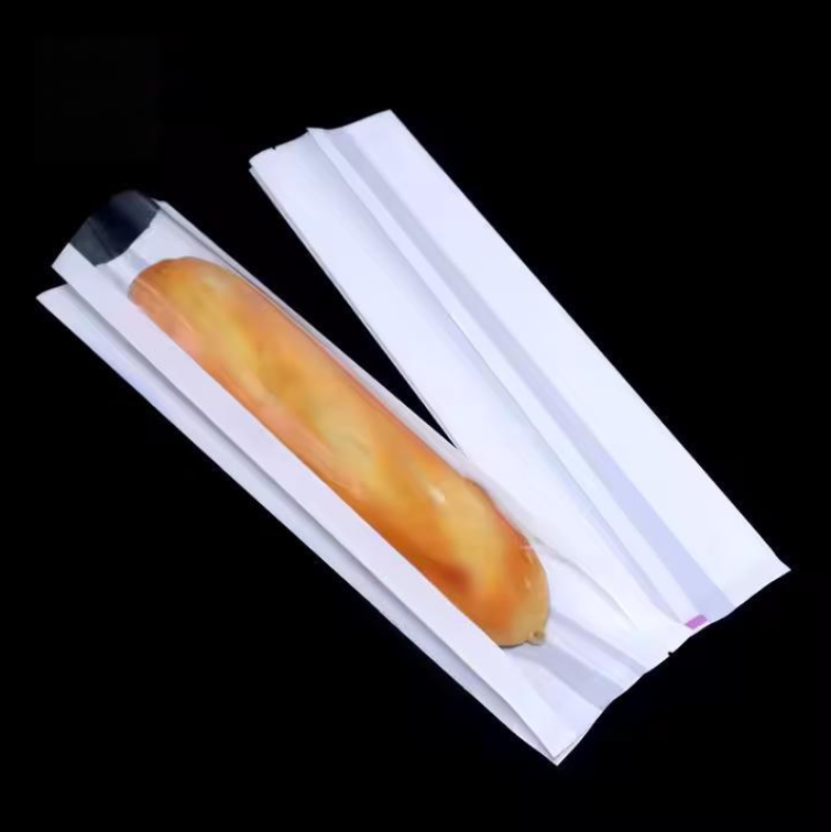 Classic Style White Kraft Paper Bread Bag